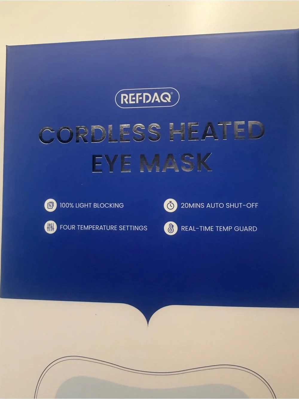 REFDAQ Cordless Heated Eye Mask - Blue